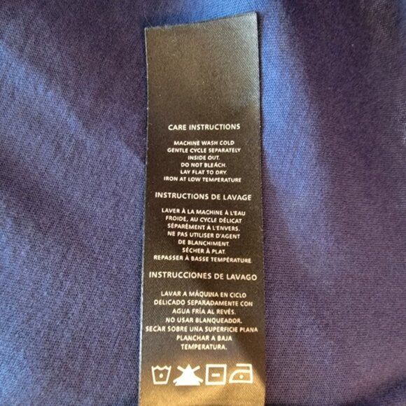 Navy Blue Buffalo David Bitton Women's Twist Puff Sleeve Top - Picture 10 of 10